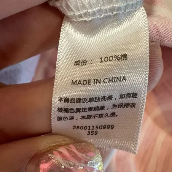 W.L. Monsoon Girls 6T 100% Cotton Appliqué Hedgehog Striped Tunic Shirt Dress - Picture 6 of 9